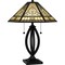 Quoizel Tiffany Table Lamp Tiffany 2 Lights Matte Black TF6151MBK - alternate 1